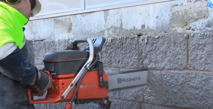 diamond chainsaw concrete cutting machine